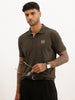 Regular Fit Solid Polo T-Shirt | Olive