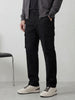 Men's casual cargo loose fit trousers | Black