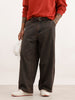 Washed Baggy Fit Denim Jeans | Brown