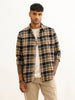 Classic Slim Fit Checkered Shirt | Khaki