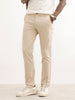 Solid Slim Fit Trouser | Off White