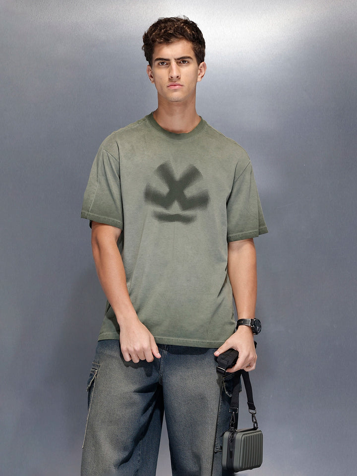 Men’s washed oversized tshirt | Charcoal