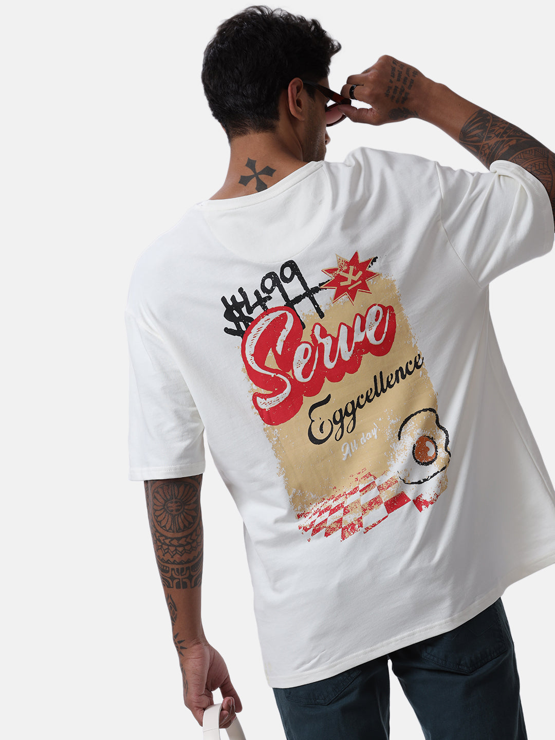 Serve Eggcellence Printed T- Shirt