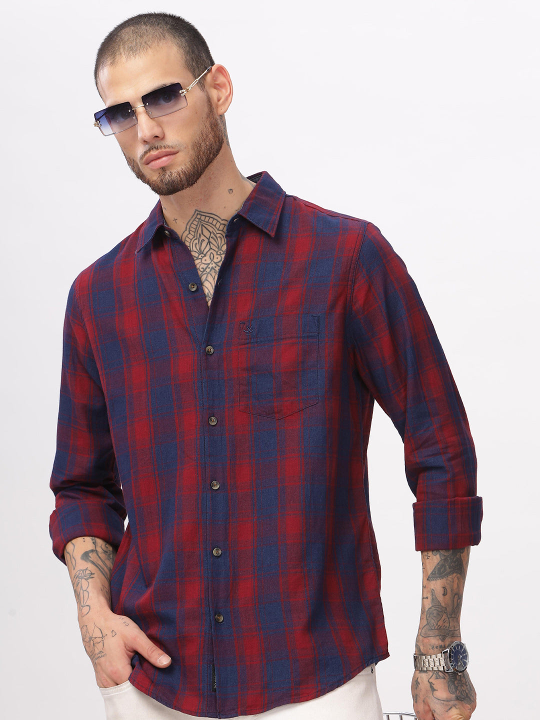 Yarn Dyed Checkered Shirt