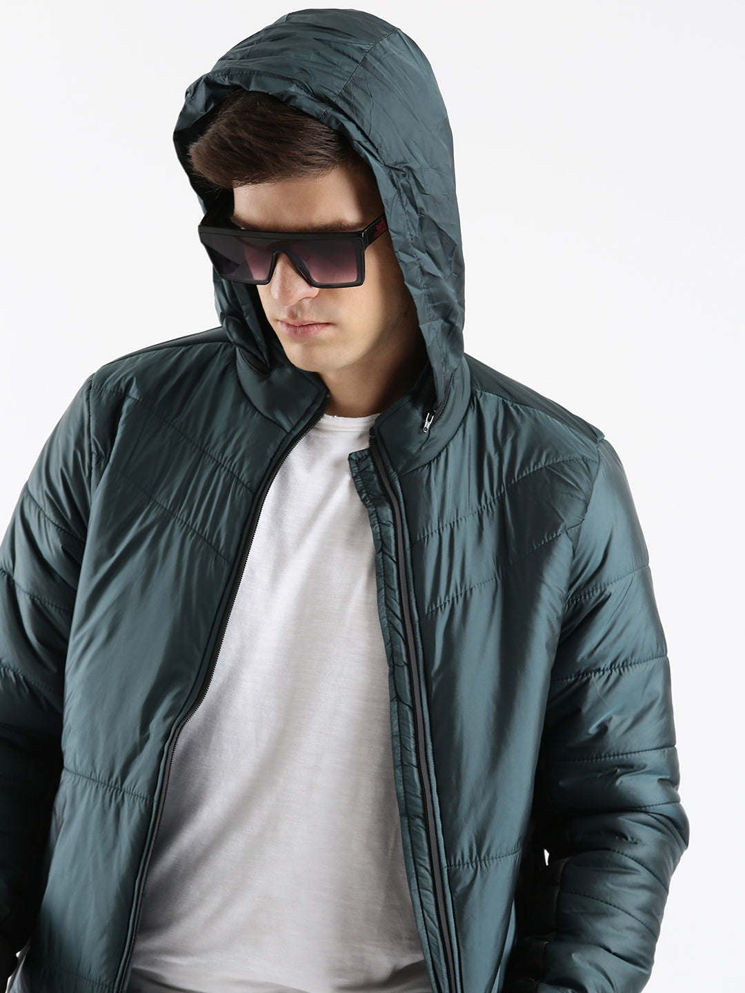 Hooded Flush Padded Jacket