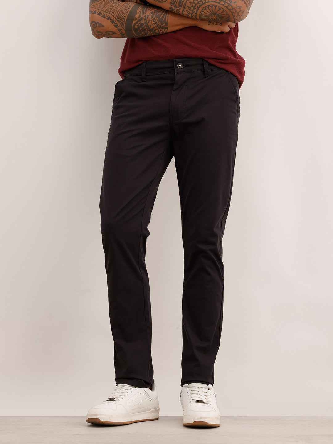 Classic Solid Slim Fit Trouser | Black | WTR0200SL4050S