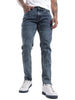 Solid Slim Fit Dark Blue Twill Jeans