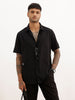 Solid Slim Fit Half Sleeve T-Shirt | Black | WSH02HSSL0003S