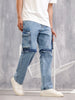 Superstone Wash Convertible Cargo Jeans I Lt Blue