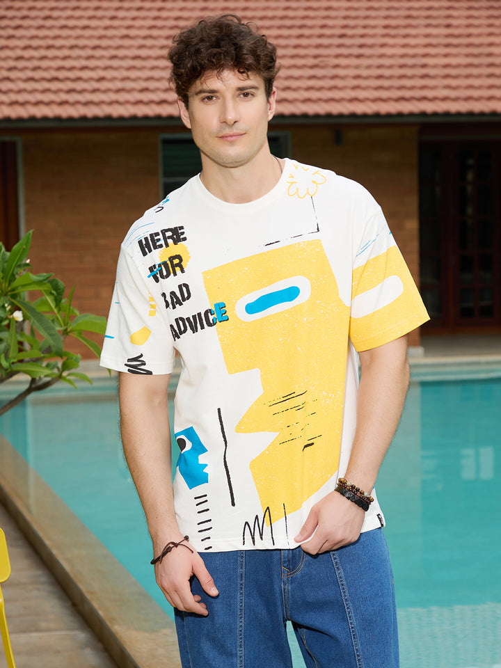Heavy GSM Oversized Fit T-Shirt | Off White