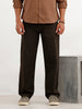 Solid Loose Fit Trouser | Brown