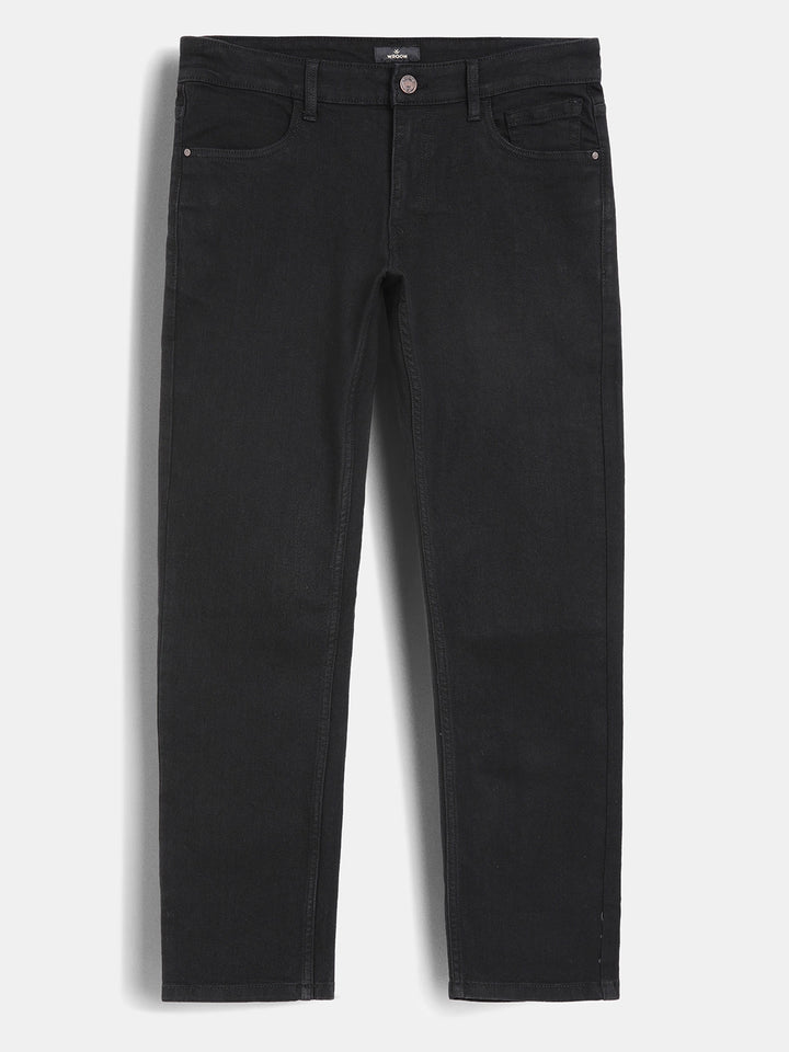 Solid Slim Fit Jeans | Black