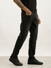 Washed Slim Fit Denim Jeans | Black