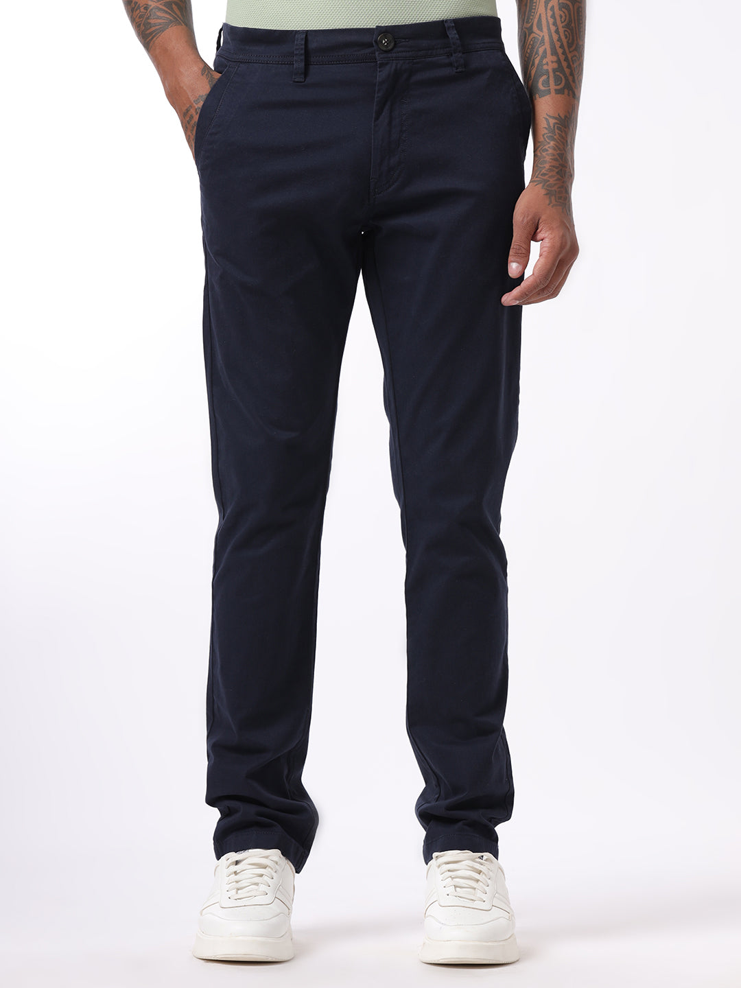 Basic Navy Slim Fit Trouser