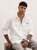 Textured Double Pocket Shirt | White | WTSH0942M
