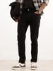 Classic Solid Slim Fit Denim Jeans | Black