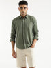 Verdant Stripe Pattern Shirt