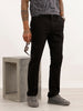 Solid Slim Fit Trouser | Black