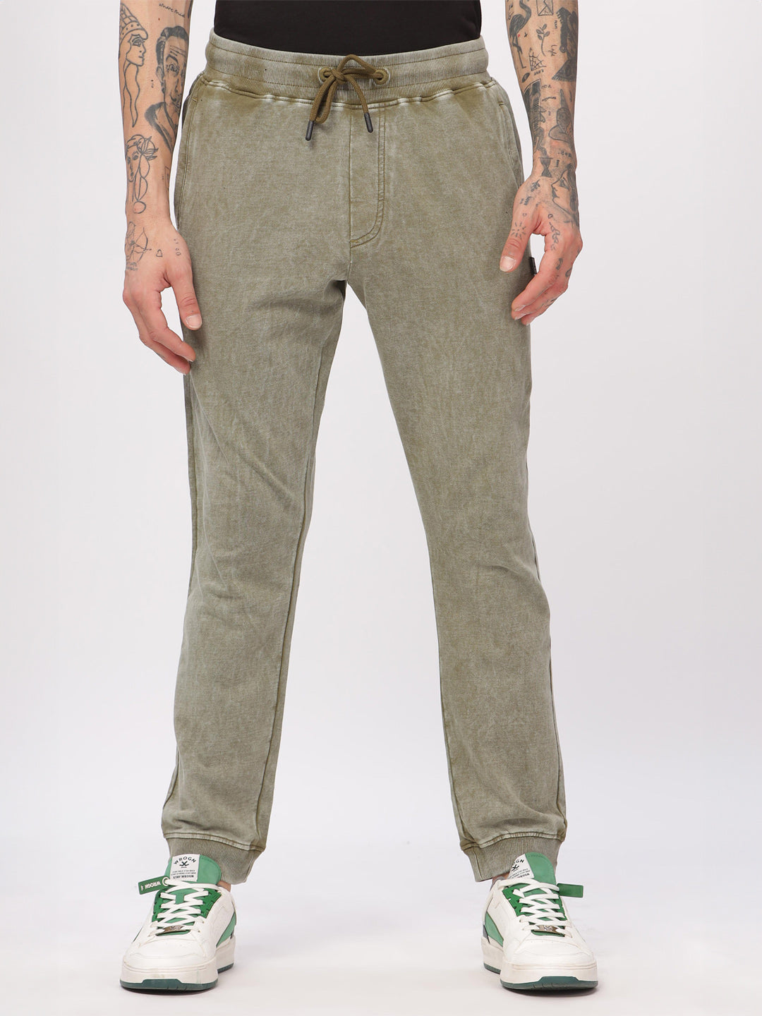 Olive Fade Drawstring Jogger