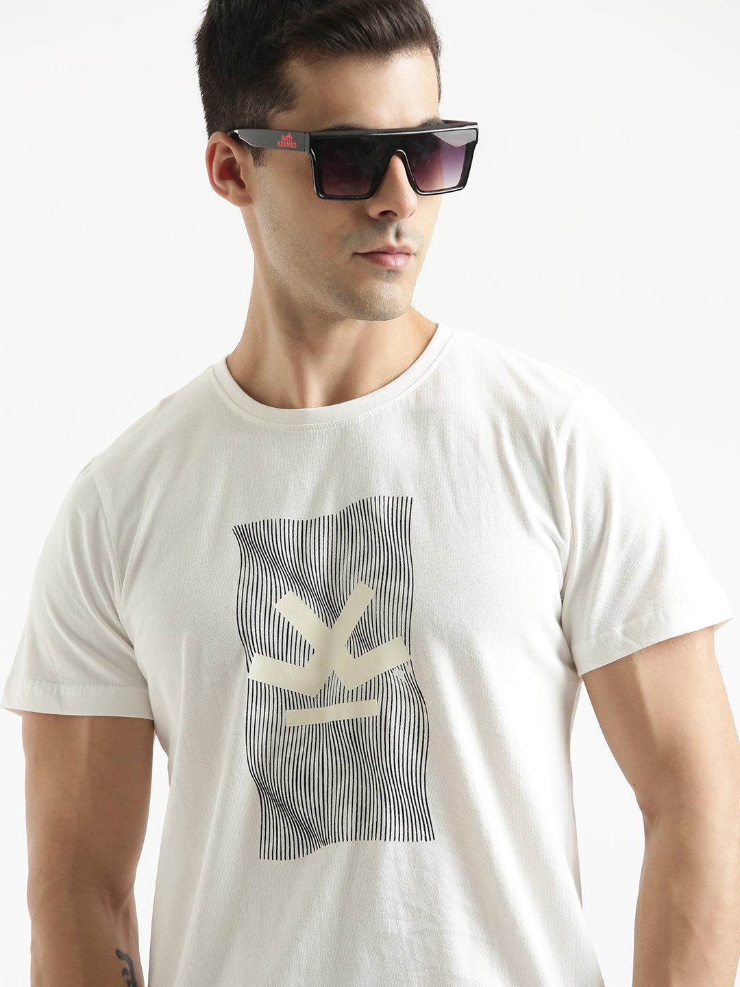 Groove Print Abstract T-shirt