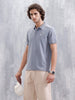 Polo T-Shirt With Contrast Trim Details | Grey