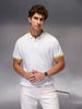 Men's Contrast Tipping Polo T-shirt  |  White