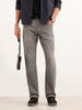 Subtle Wash Straight Fit Denim Jeans | Grey