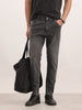 Solid Skinny Fit Denim Jeans | Dark Grey