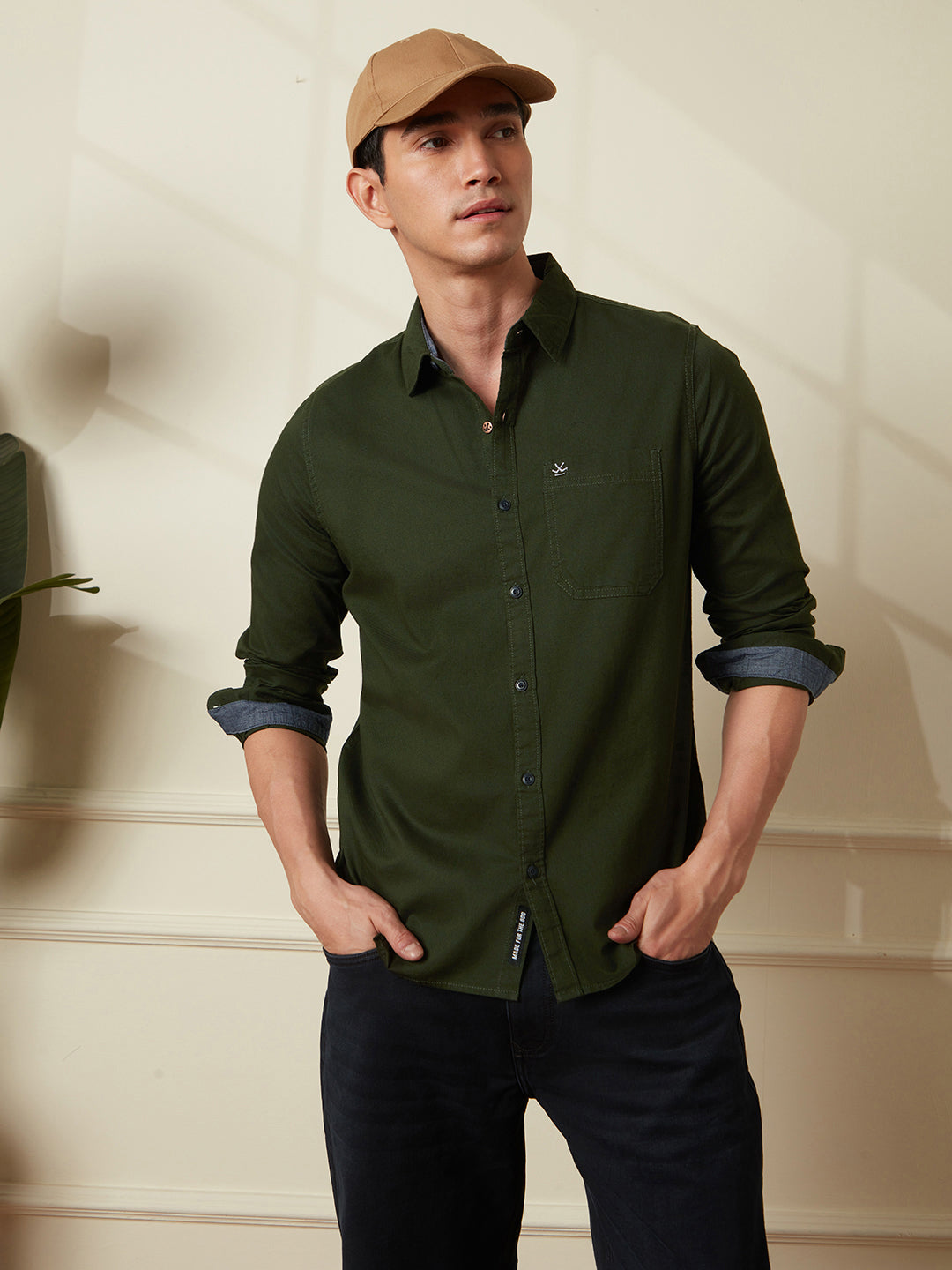 Solid Prime Olive Shirt