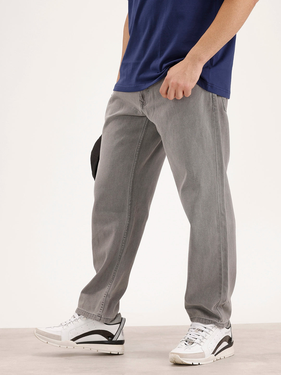 Solid Denim Jeans | Grey