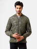 Olive Camo Bomber Jacket