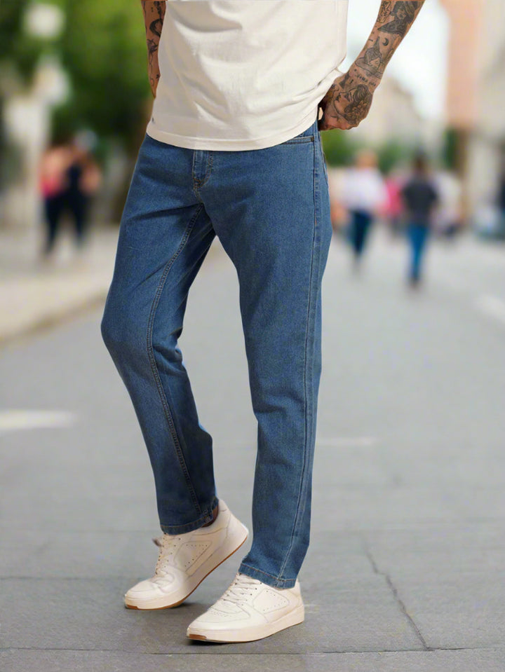 Faded Slim Fit Jeans | Blue