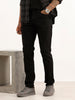 Slim Fit Solid Denim Jeans | Black