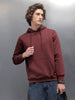 Regular Fit Maroon Hooded Pullover In Super Soft Fabric | Maroon