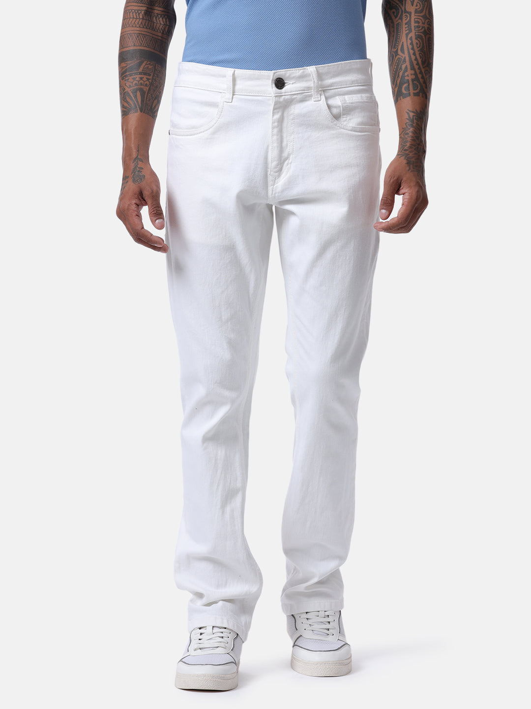 White Suave Classic Jeans