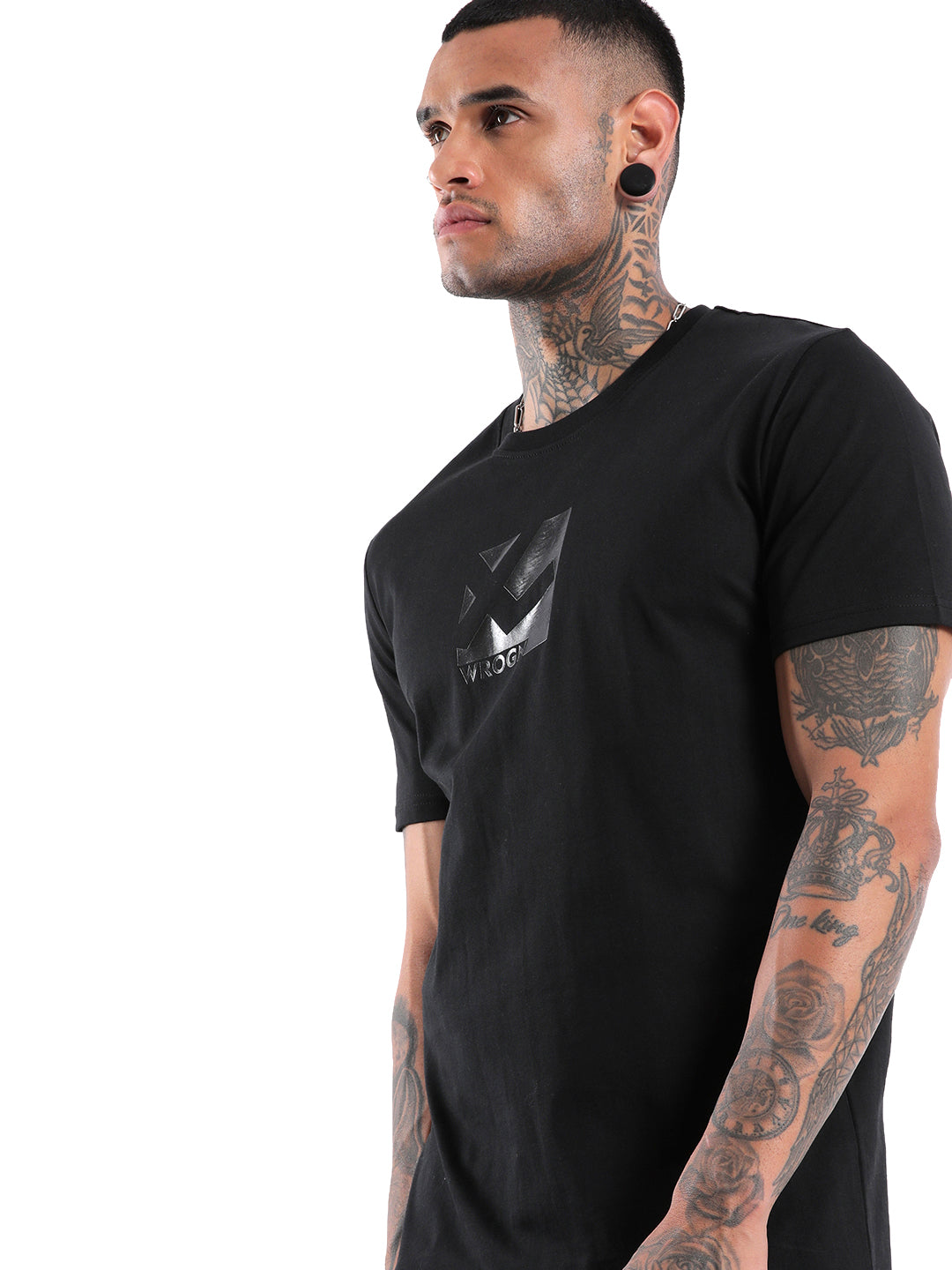 Solid Black Comfort Fit T-Shirt