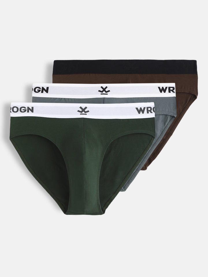 Solid Fresh Feel 3-Pack Brief