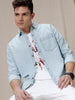 Denim Lines Casual Shirt