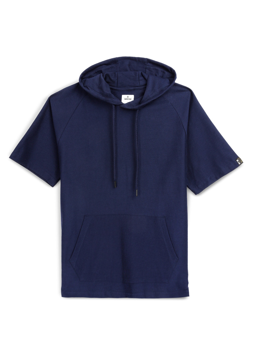 Premium Solid Navy Half Sleeve Hoodie