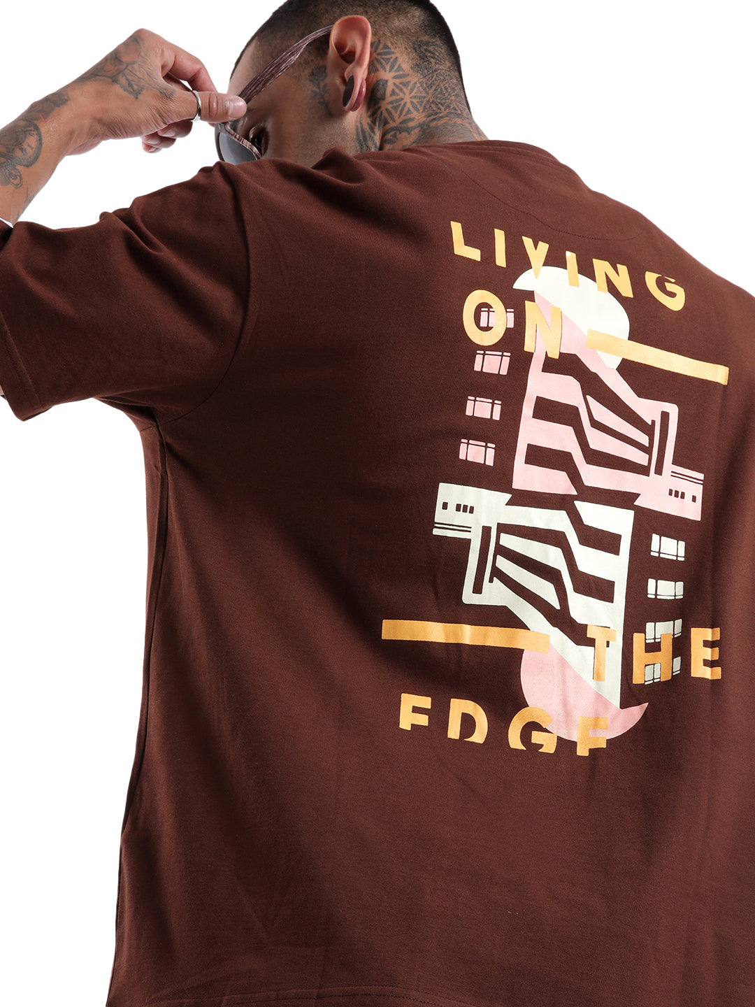 Classic Brown Back Printed T-Shirt