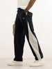 Classic Side Stripe Loose Fit Track Pant | Navy Blue