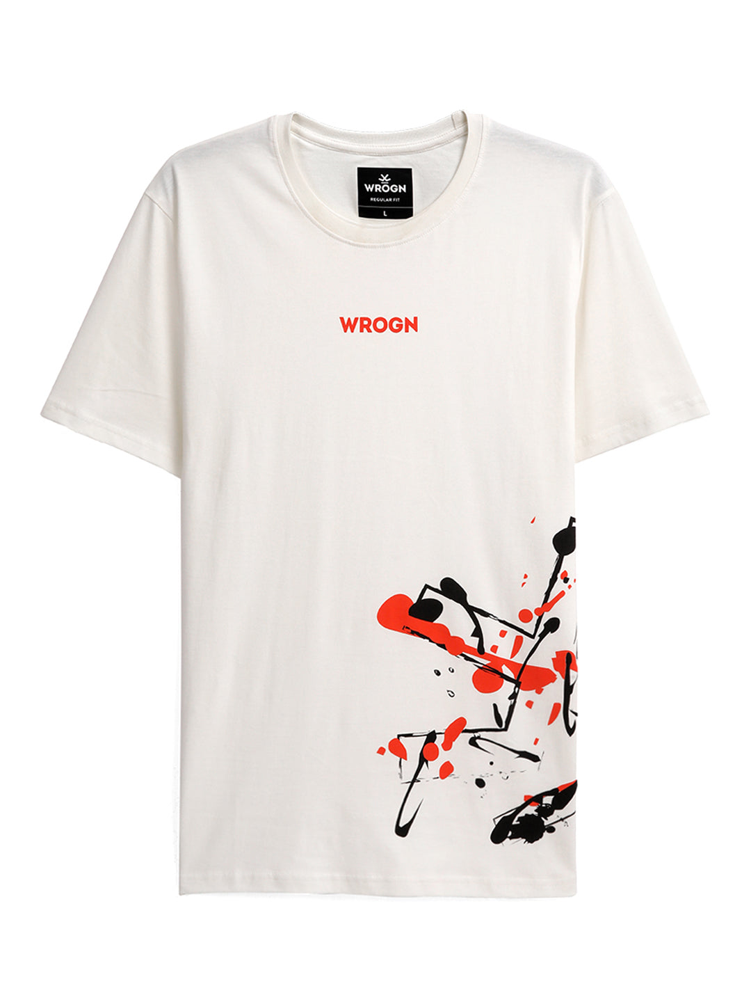 Wrogn Splash Slim Fit T-Shirt