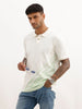 Classic Placement Printed Polo T-Shirt | Off White