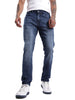 Solid Slim Fit Blue Twill Jeans