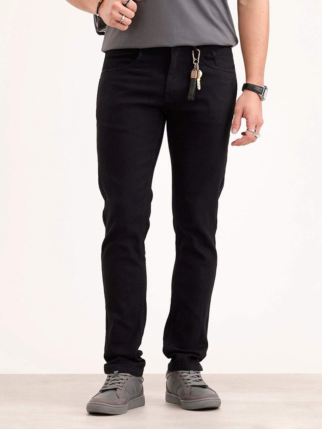 Slim Fit Denim Jeans | Black