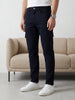 Solid Straight Fit Cargo Trouser | Black