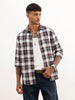 Classic Regular Fit Checkered Shirt | Wine