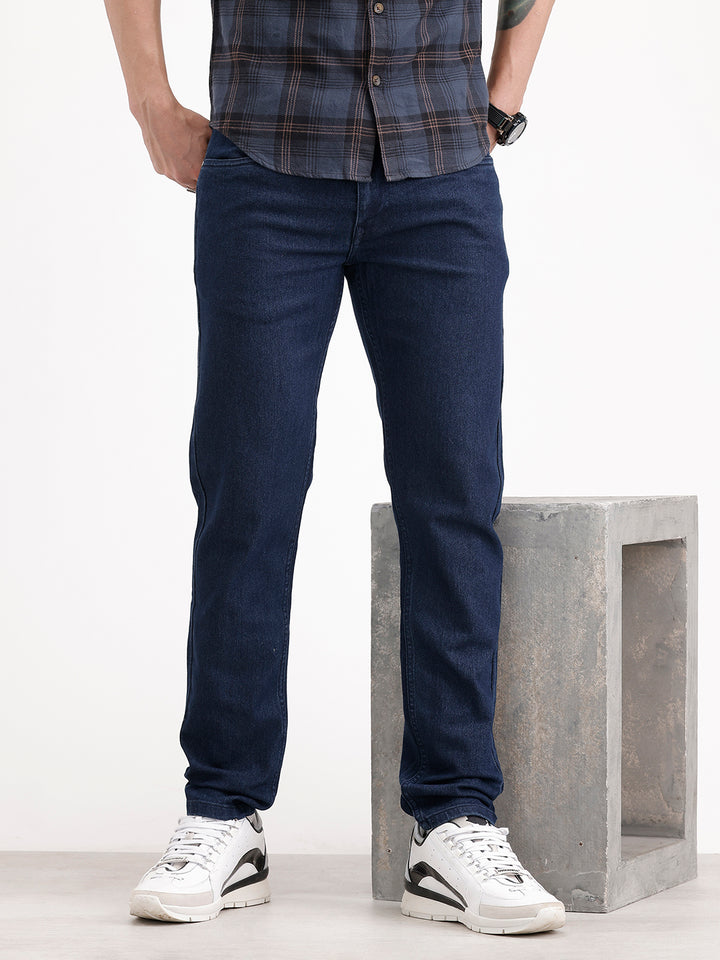 Skinny Fit Denim Jeans | Dark Blue