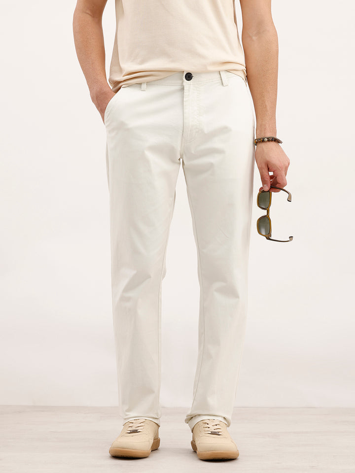Straight Fit Trouser | Off White