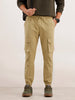 Textured Cargo Jogger | Khaki